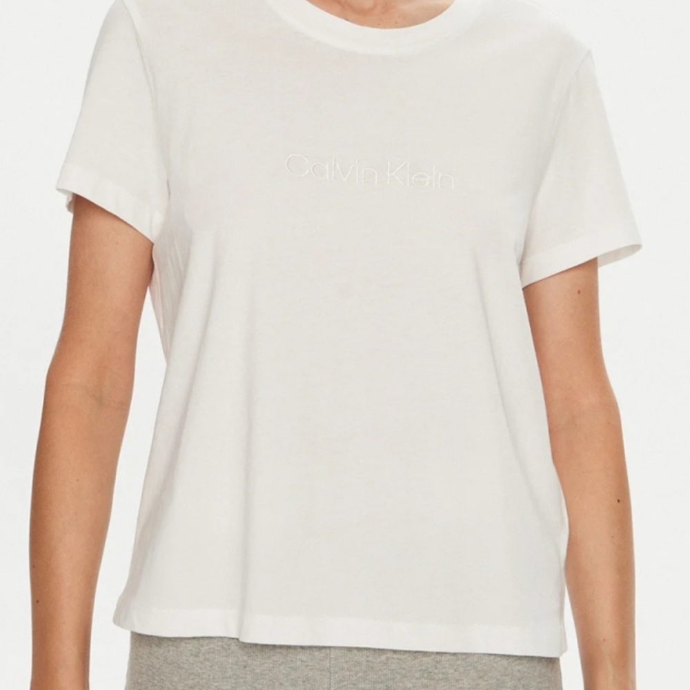 Calvin Klein Classic White Short Sleeve Lounge Tee